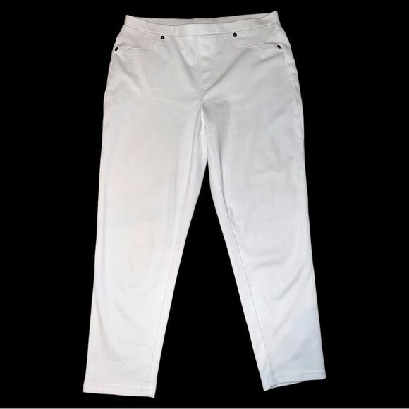 Style &Co white stretchy pull on pants! New - Picture 2 of 7